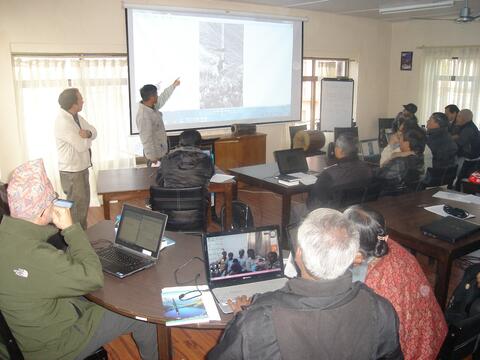 Photos of translation training