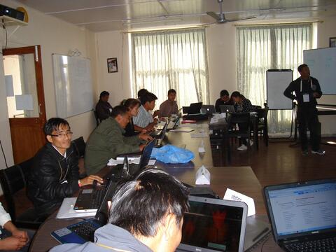 Photos of translation training