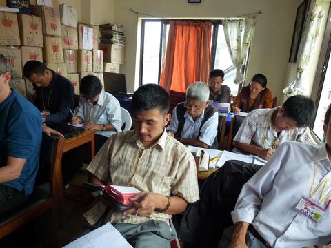 Photos of translation training