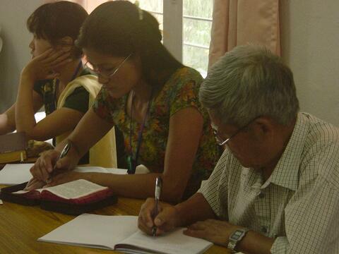 Photos of translation training