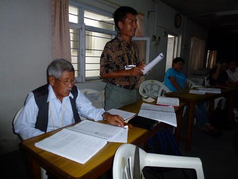 Photos of translation training