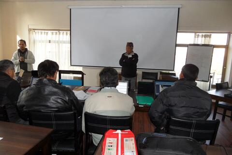 Photos of translation training