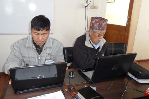 Photos of translation training
