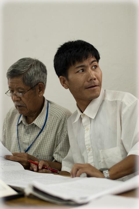 Photos of translation training